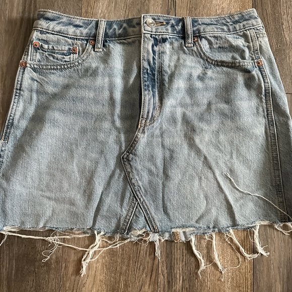 American Eagle Super Hi-Rise A-line Denim Skirt - Picture 1 of 2